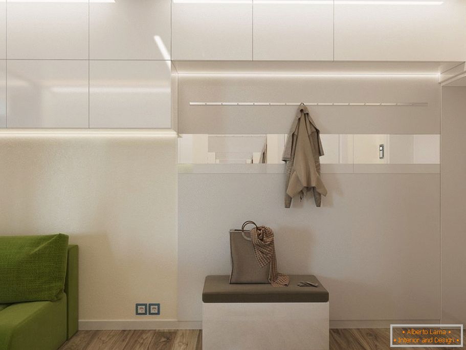 Дизайн на коридора в однокомнатной квартире 33 кв м