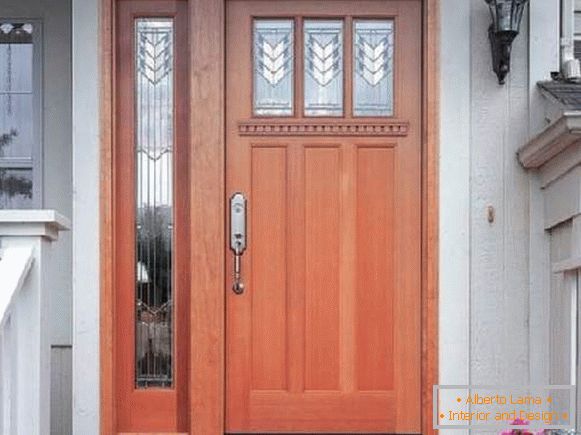 дървени входни врати за частна къща, снимка 8