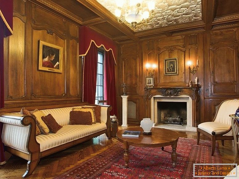 Викториански стил във вътрешността на хола