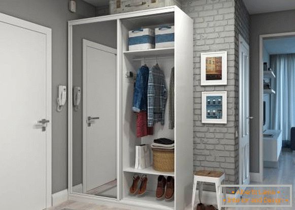 Малко гардеробно отделение в коридора - идеи за фото дизайн за апартамента
