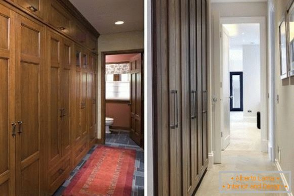 Вградени гардероби за мебели в коридора и коридора