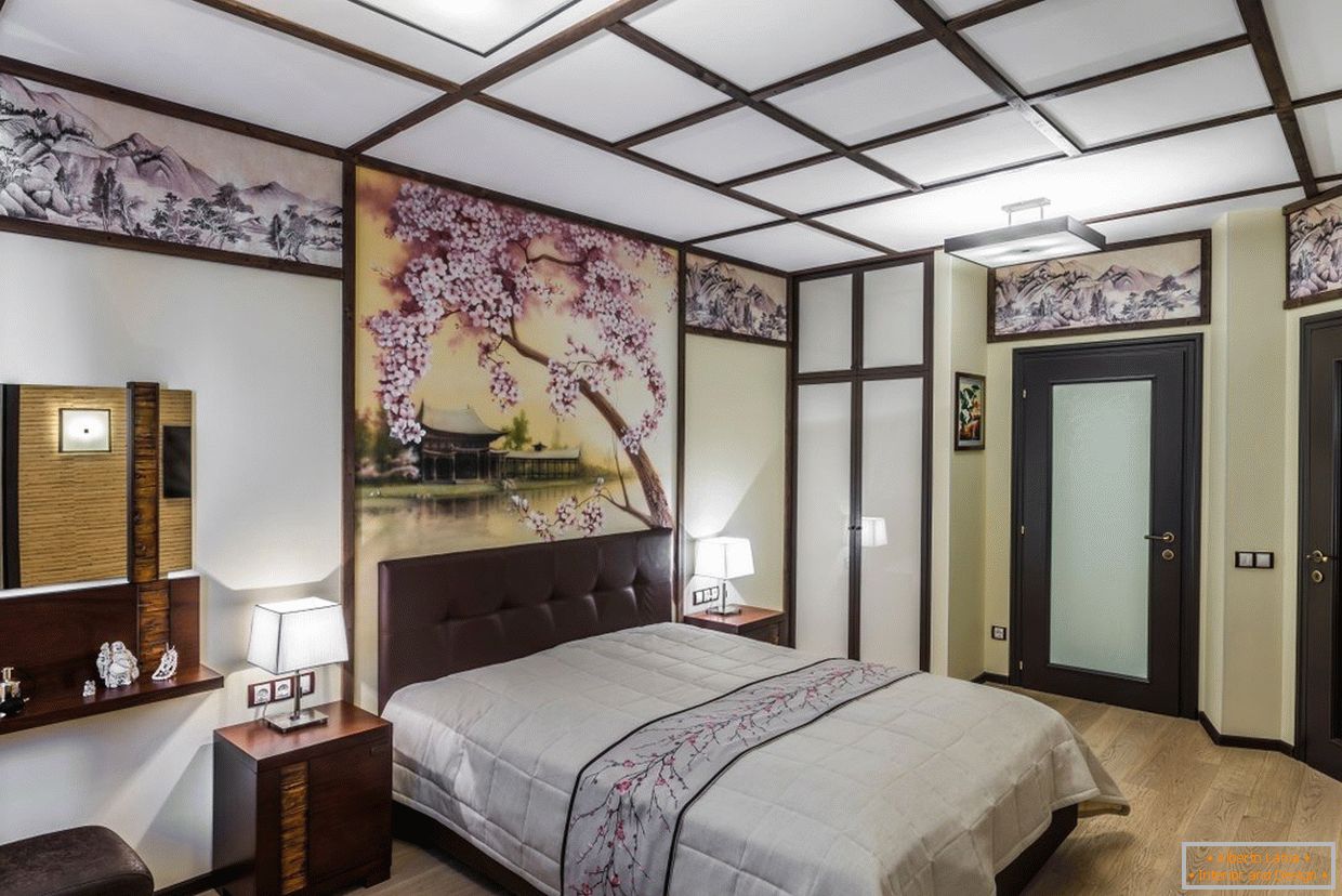 Спалня интериор в японском стиле
